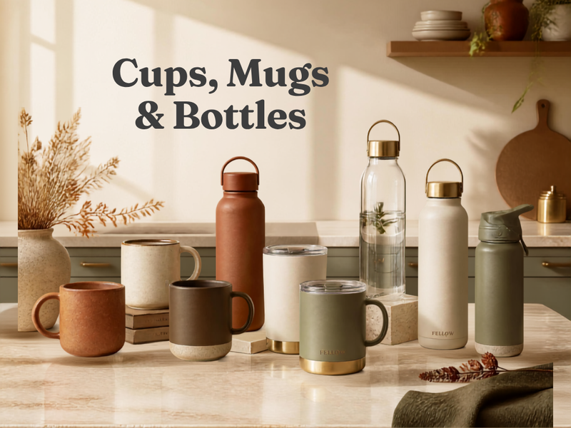 Cups, Mugs & Water Bottles