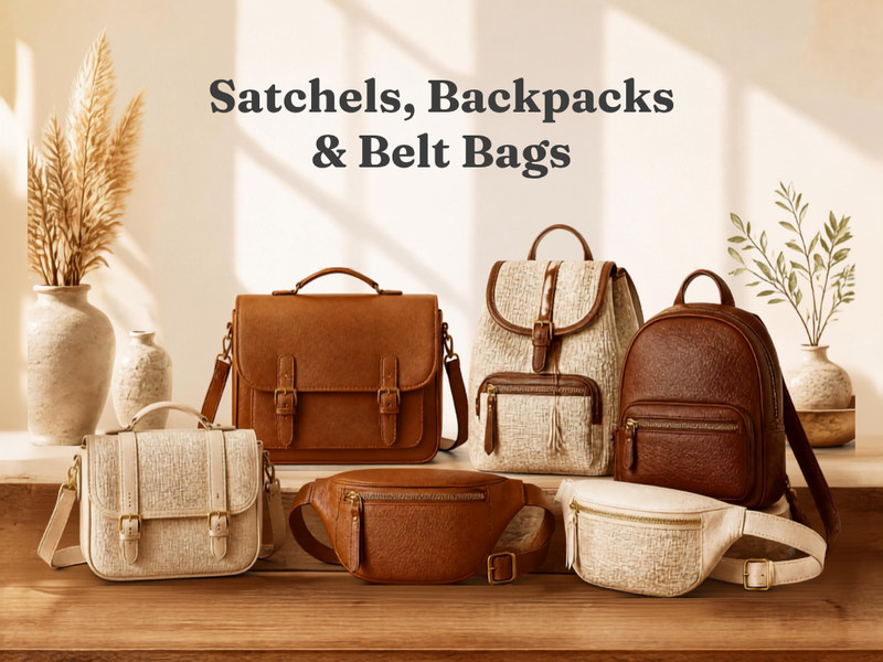 Satchels, Backpacks & Belt Bags