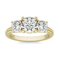 2 CTW Lab-Grown Diamond Three-Stone Engagement Ring, G-VS