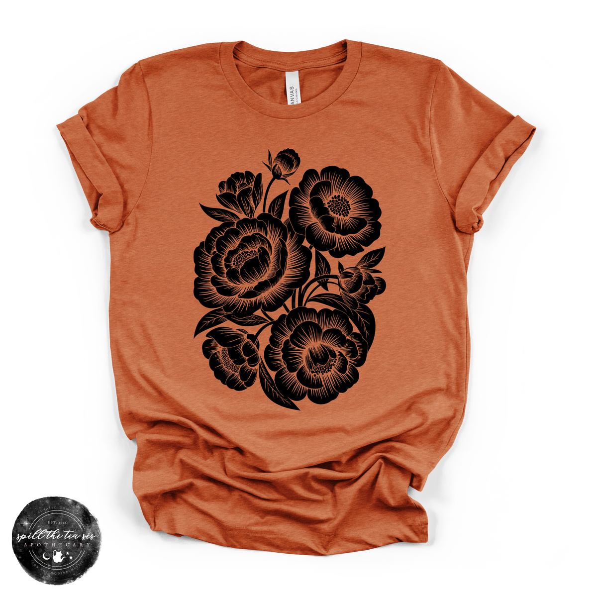Black Roses Tee | Gothic Floral Graphic T-Shirt