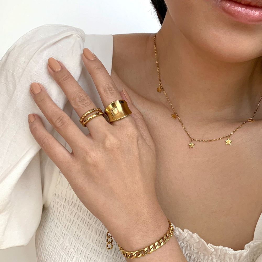 18K Gold-Plated Aliyah Ring