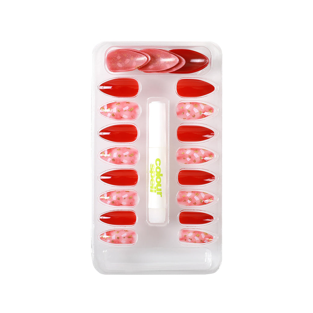 Press On Nails & Glue - Red Hot