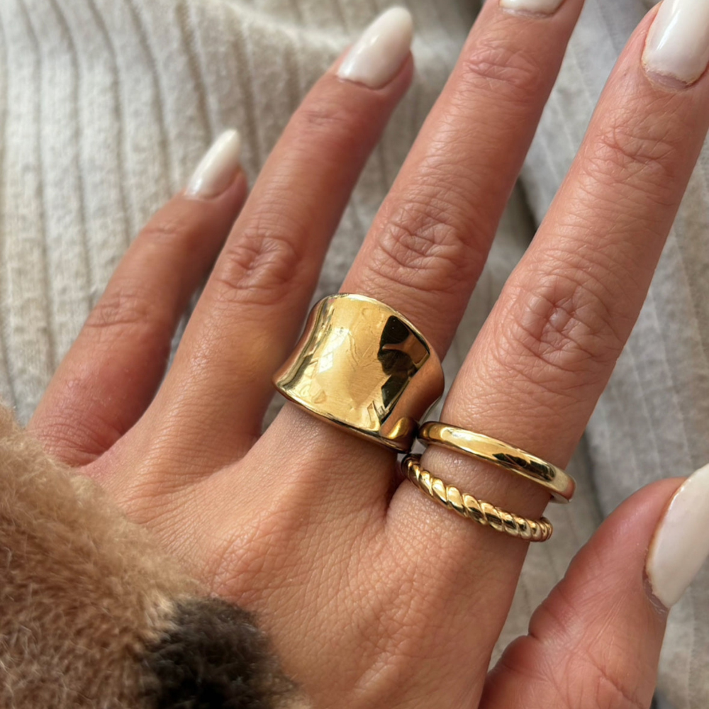 18K Gold-Plated Aliyah Ring