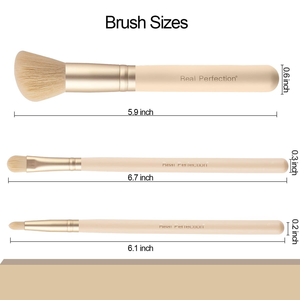 Real Perfection Makeup Brush Set (16 Pieces)