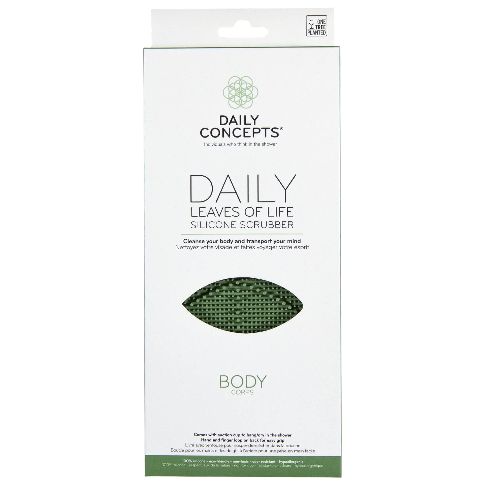 Daily Concepts Daily Leaves of Life Silicone Scrubber
