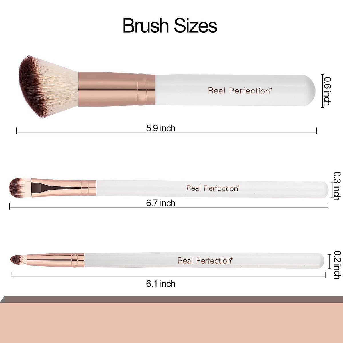 Real Perfection Makeup Brush Set (16 Pieces)