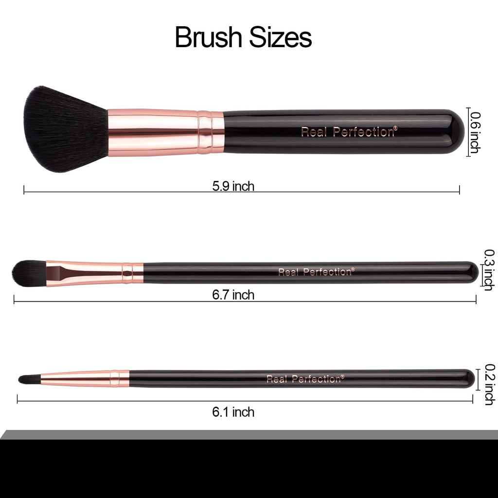 Real Perfection Makeup Brush Set (16 Pieces)