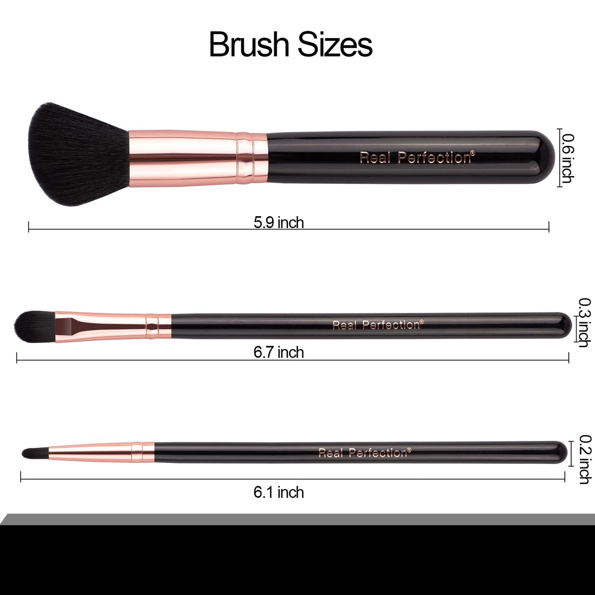 Real Perfection Makeup Brush Set (16 Pieces)