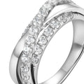 2.3 CTW Lab-Grown Diamond Band, Black & White Dual Channel
