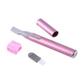 Electric Eyebrow Trimmer Women Face Razors Mini Shaver Battery Operated Small Facial Hair Remover with Comb Personal Epilator for Face Neck Fuzz Lips Body Arms Leg