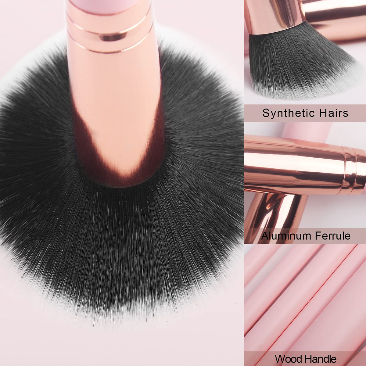 Real Perfection Makeup Brush Set (16 Pieces)