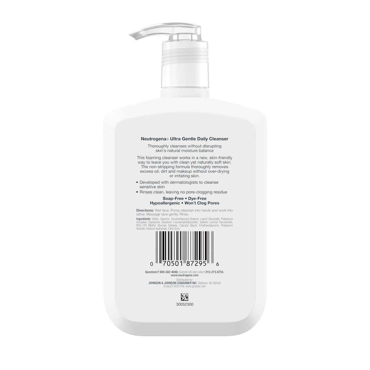 (2 Pack)  Ultra Gentle Foaming Facial Cleanser, Daily Face Wash, 12 Fl. Oz