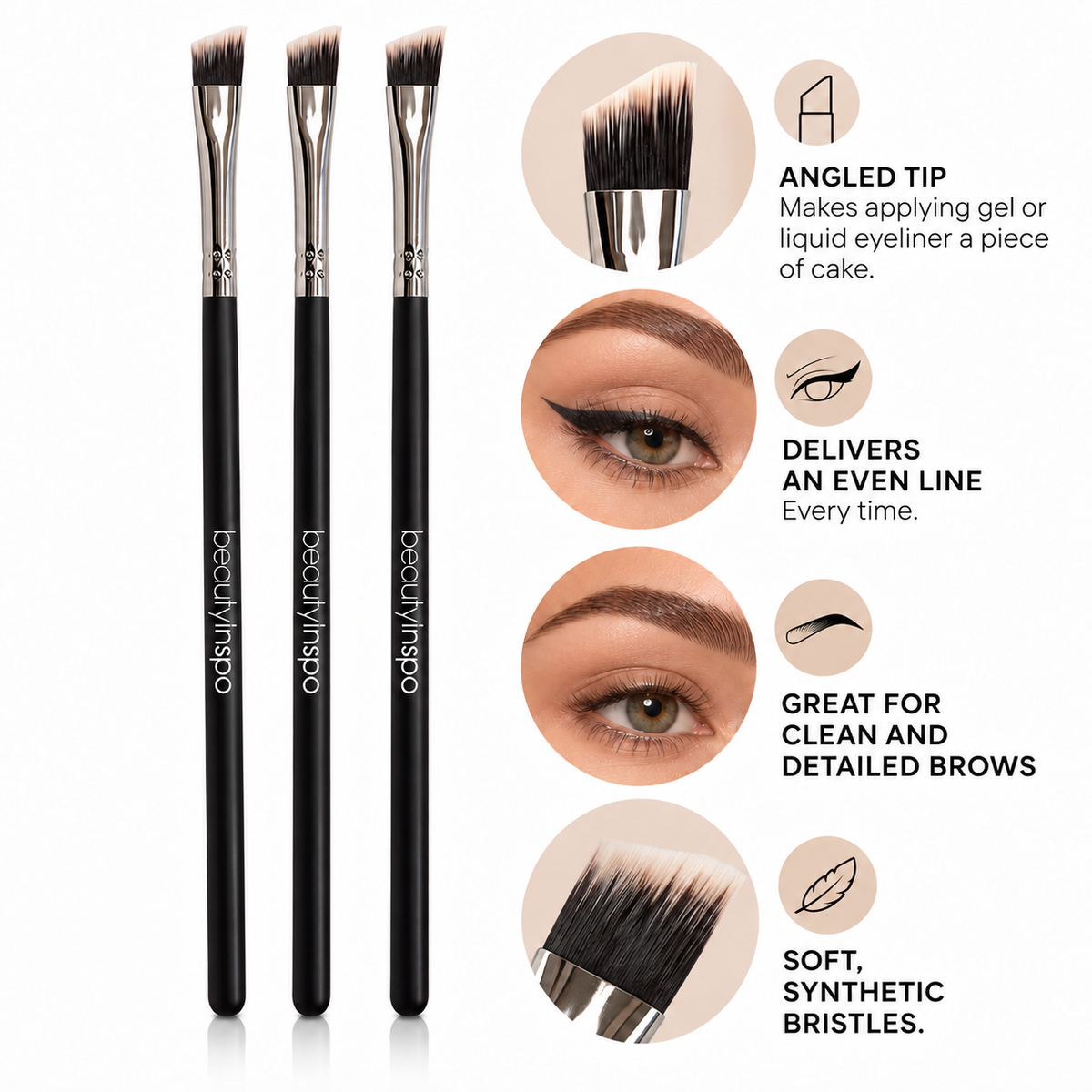 Beauty Inspo Angled Eyeliner Brush
