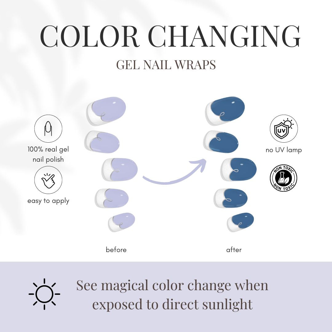 COLOR CHANGE Malibu Coastline Cobalt Gel Nail Wrap