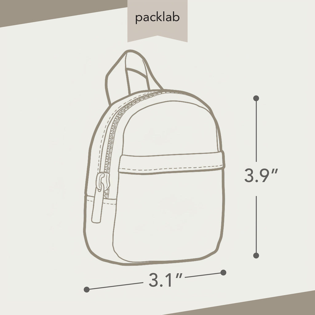 Micro Backpack Keychain - Black Mini Backpack