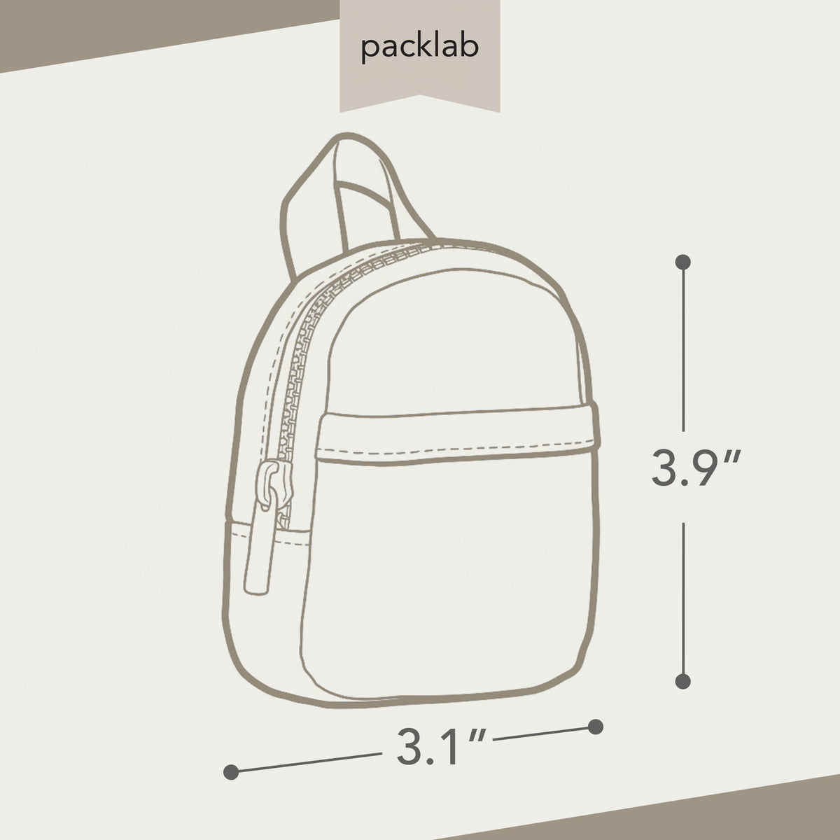 Micro Backpack Keychain - Black Mini Backpack