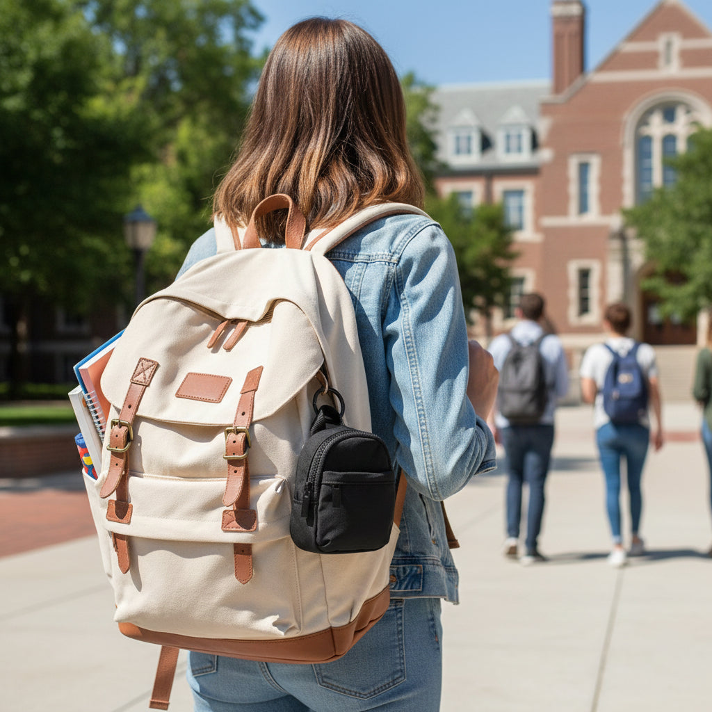 Micro Backpack Keychain - Black Mini Backpack