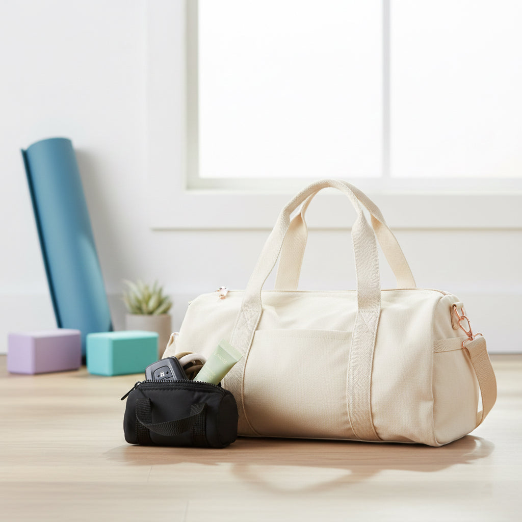 Micro Duffel Keychain - Black Mini Duffel Bag