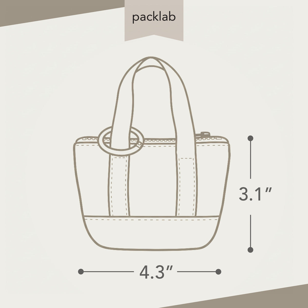 Micro Tote Keychain - Black Mini Tote Bag
