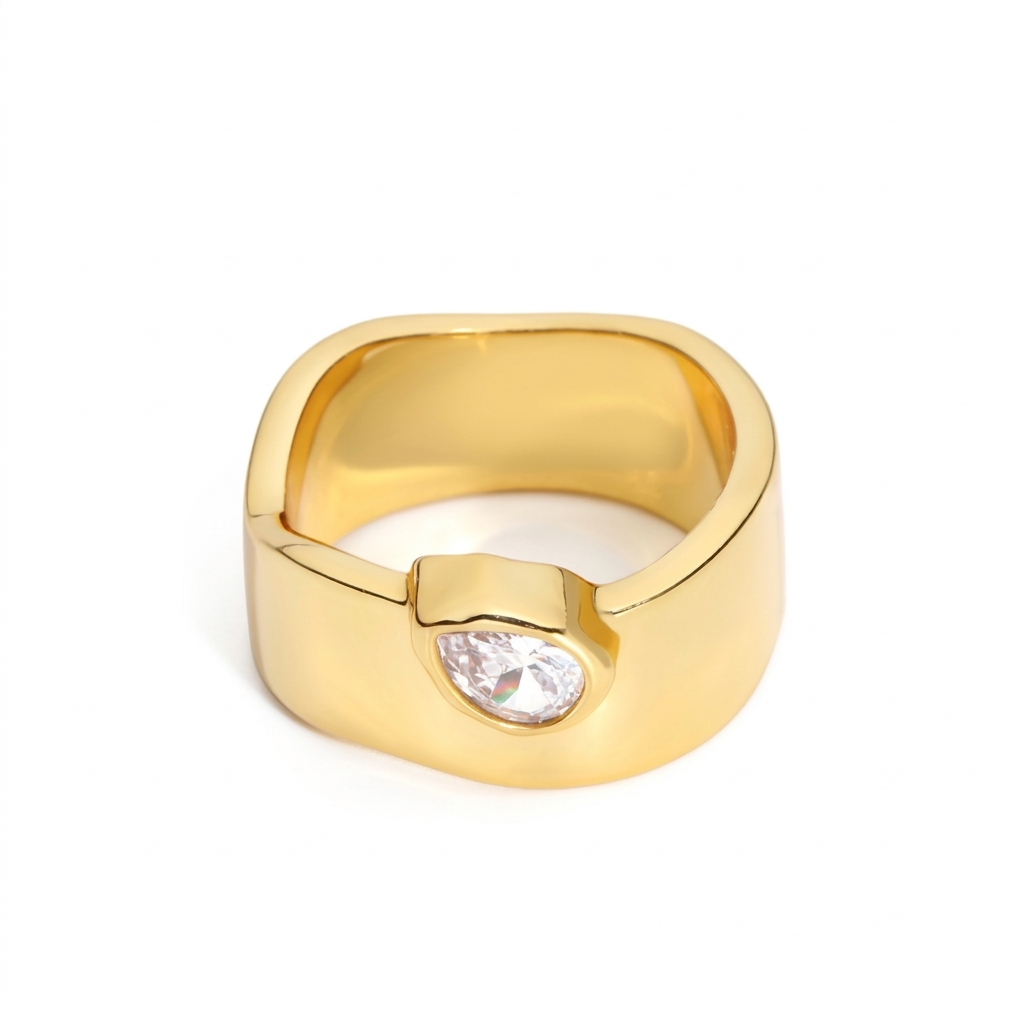 18K Gold-Plated Cooper Ring
