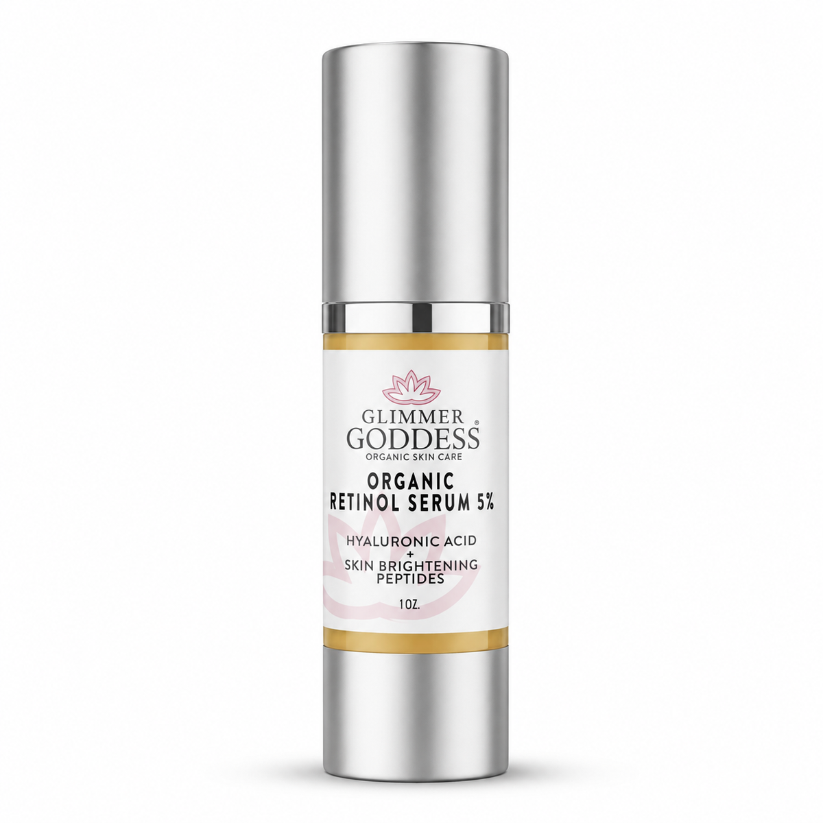 Glimmer Goddess Organic Retinol Serum 5% with Hyaluronic Acid & Squalane 1 oz (SEASONAL)