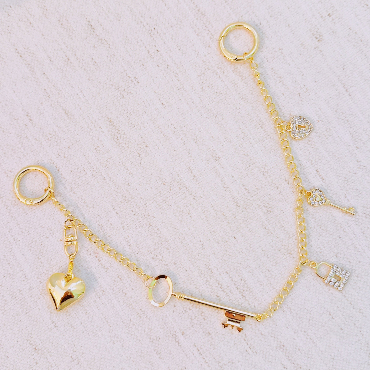Key to My Heart Bag Charm