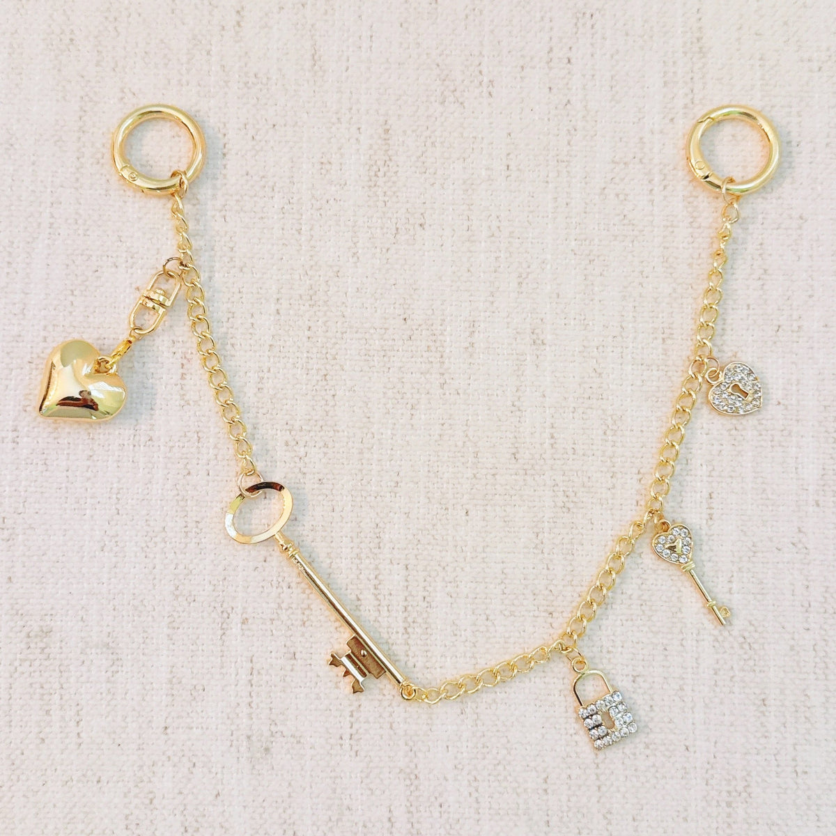 Key to My Heart Bag Charm