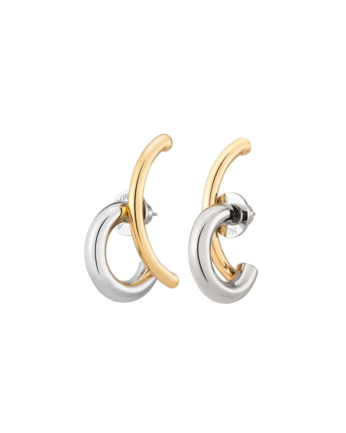 Marisa Two-Tone Hoop Earrings