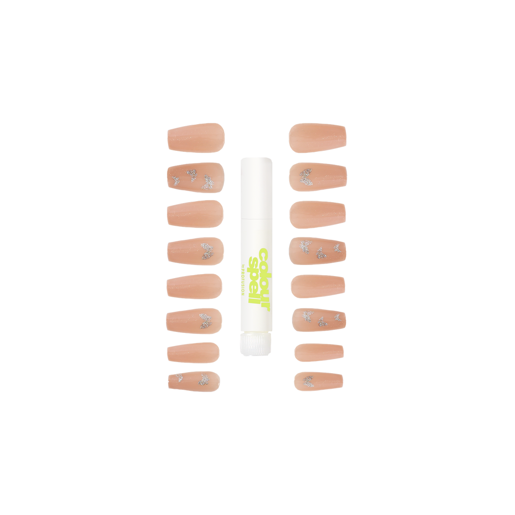 Press On Nails & Glue -Nude