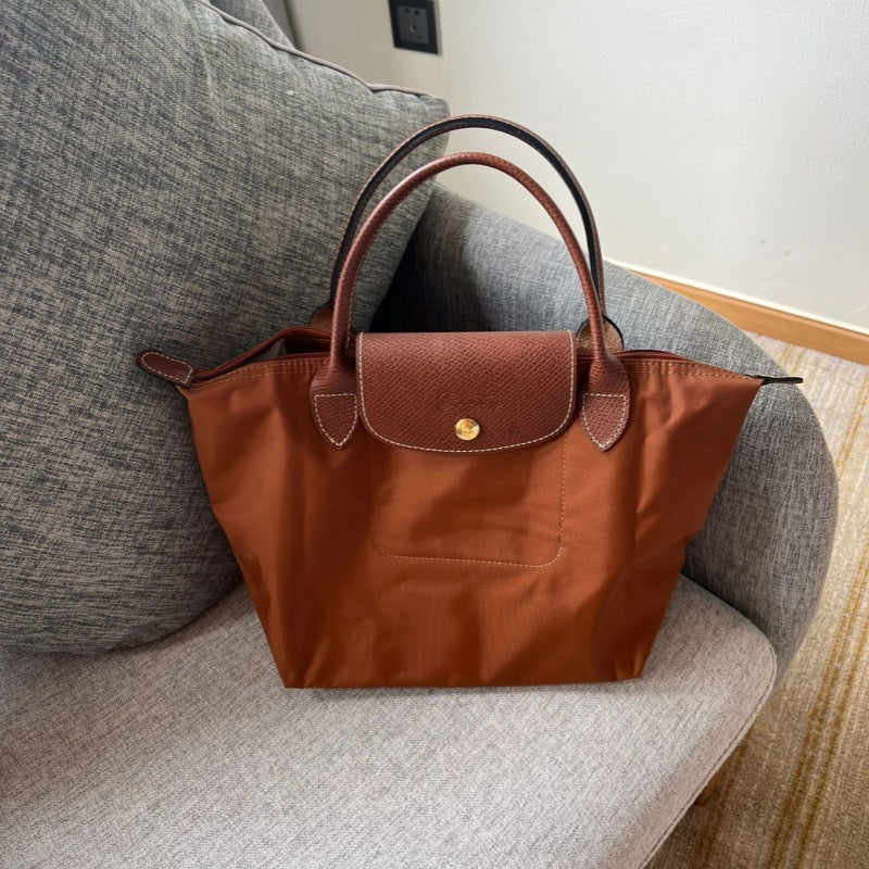 Women's French Embroidery Dumpling Folding Large Capacity Dragon Handbags