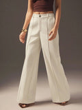 Apricot High Waist Slimming Small Women Pants Loose Idle Casual Draping High Grade Autumn Winter Narrow Wide Leg Pants