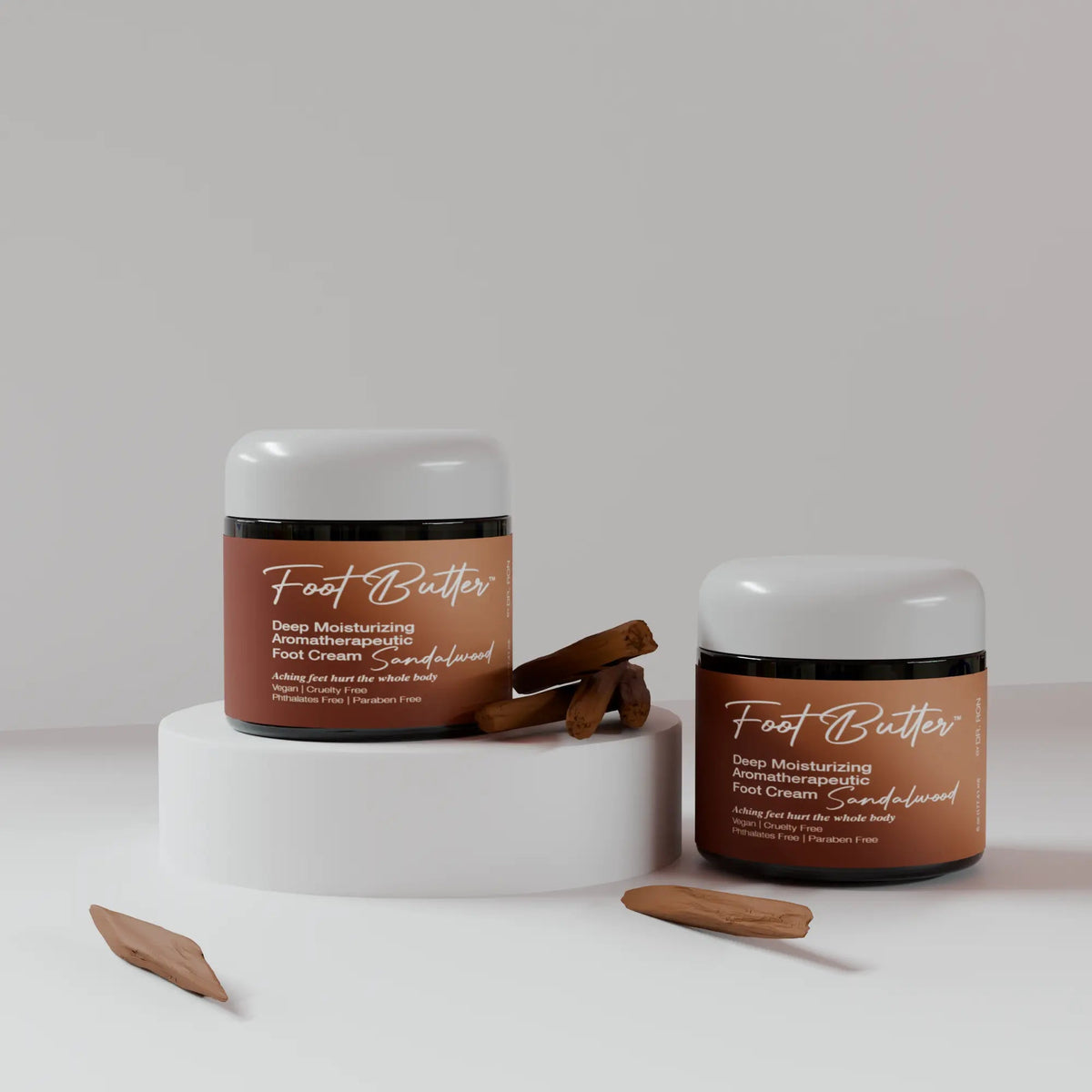 Sandalwood Foot Butter – Deep Moisturizing Foot Cream for Dry, Rough Skin