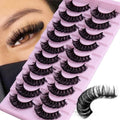 False Eyelashes Russian Volume Strip Lashes Fluffy Thick Wispy Fake Eyelashes for Party Stage