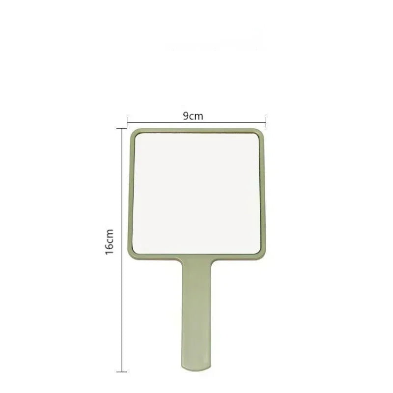 Eyelash Extension Handheld Makeup Mirror Square Makeup Vanity Mirror with Handle Hand Mirror SPA Salon Compact Mirrors