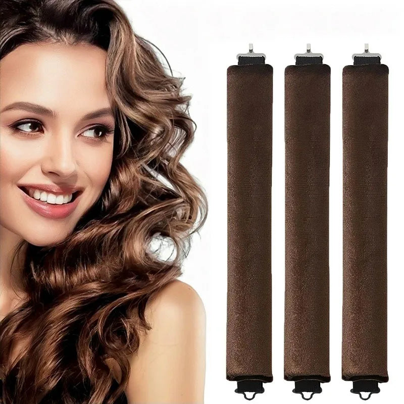 Heatless Hair Curlers Curling Rod Headband Heat Lazy Curls