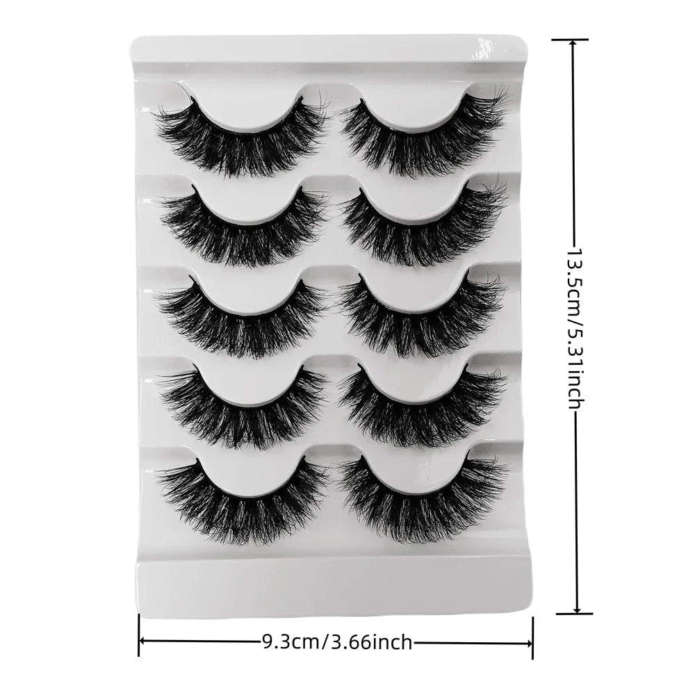 Mink Fluffy 3D Fake Lashes Makeup Messy False Eyelashes