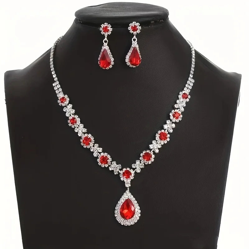Women's Claw Chain Series Geometric Droplet Earrings Necklace Set Wedding Banquet Party Holiday Gift