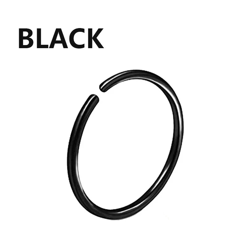 Tragus Helix Cartilage Earring Nose Ring Septum Clicker Conch Three Layers Nostril Piercing Jewelry