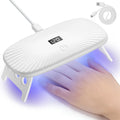 2-in-1 Handheld & Desktop UV Nail Lamp: Dual-Wavelength Fast Curing with 4-Timer Settings & Portable Design