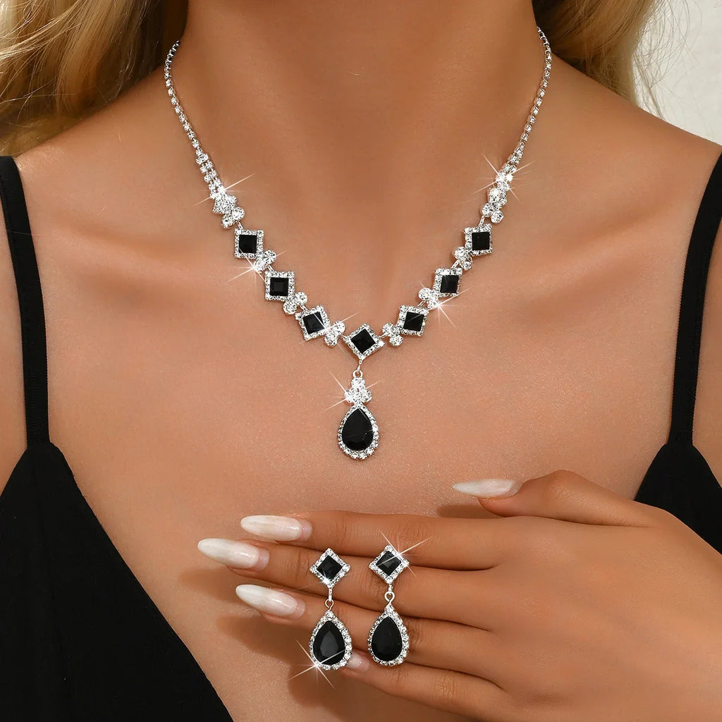 Women's Claw Chain Series Geometric Droplet Earrings Necklace Set Wedding Banquet Party Holiday Gift