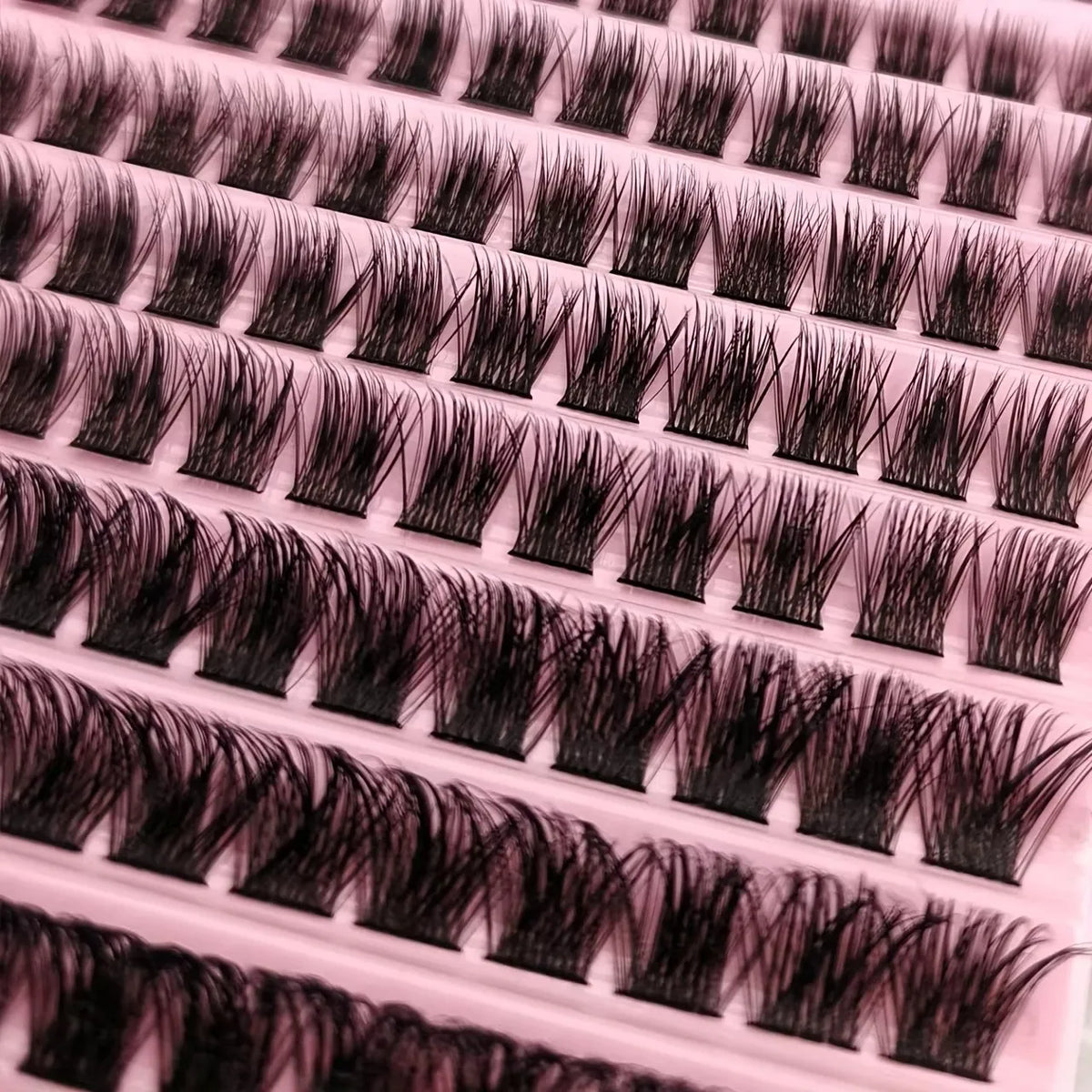 200/720PCS Eyelash Cluster Kit | Soft Fluffy Long-Lasting Beginner-Friendly Easy Apply Daily