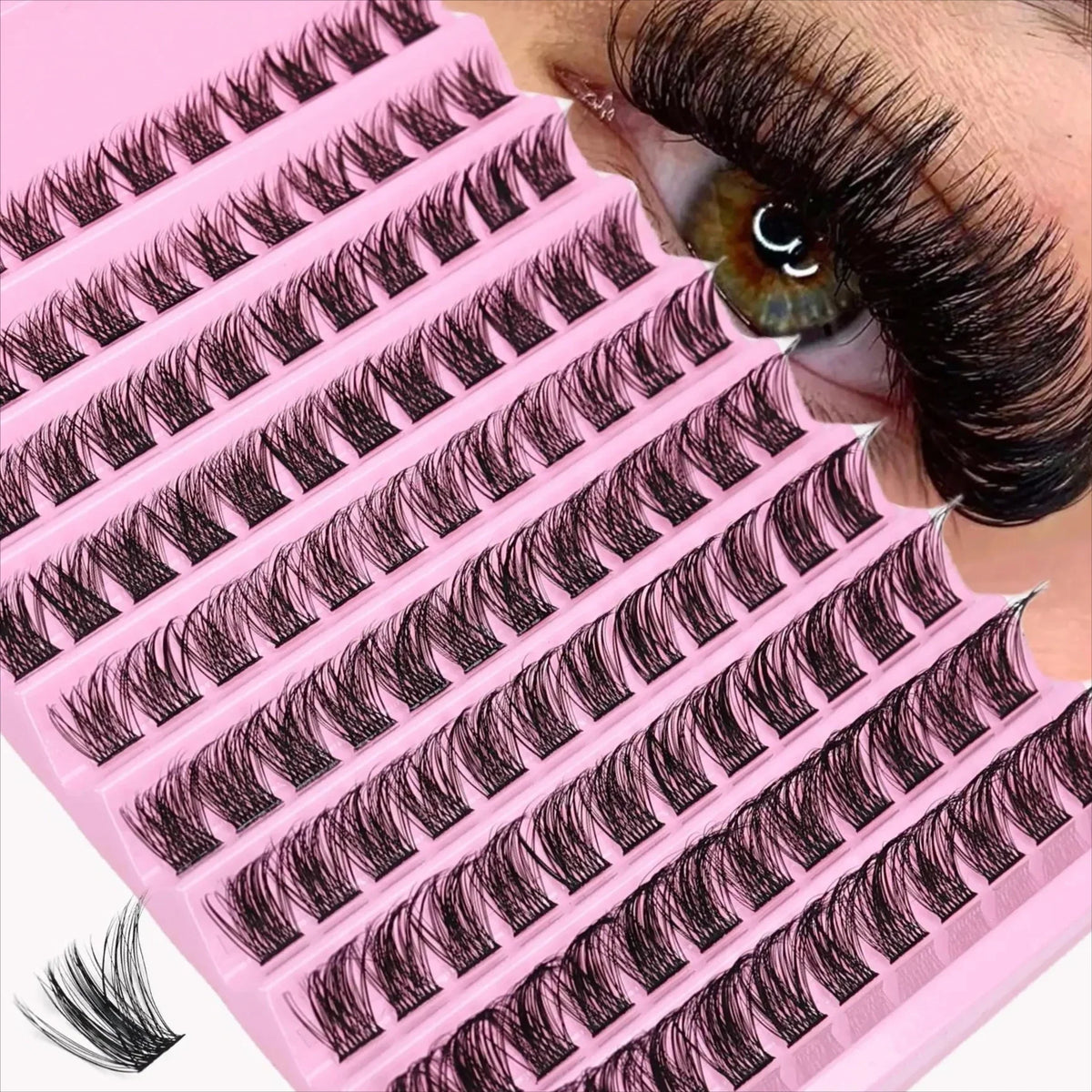 Lash Clusters 120Pcs D Curl Fluffy Volume