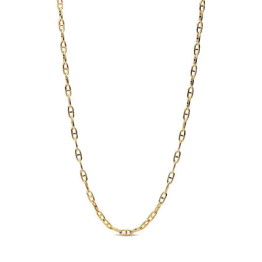 Necklace Original 925 Sterling Silver 18K Gold Plated Necklace Lover's Holiday Fine Jewelry Gift