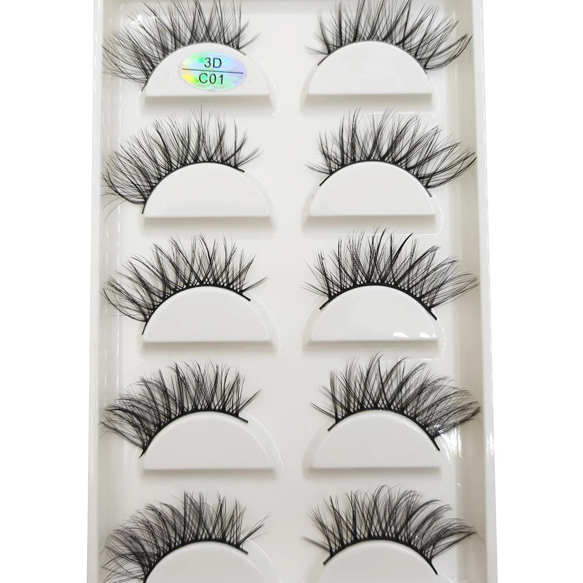 15 Style 5 Pairs 3D Eyelashes Natural False Eye Lashes Thick Faux Mink Lashes Soft Fake Eyelash Wispy Makeup Cilios
