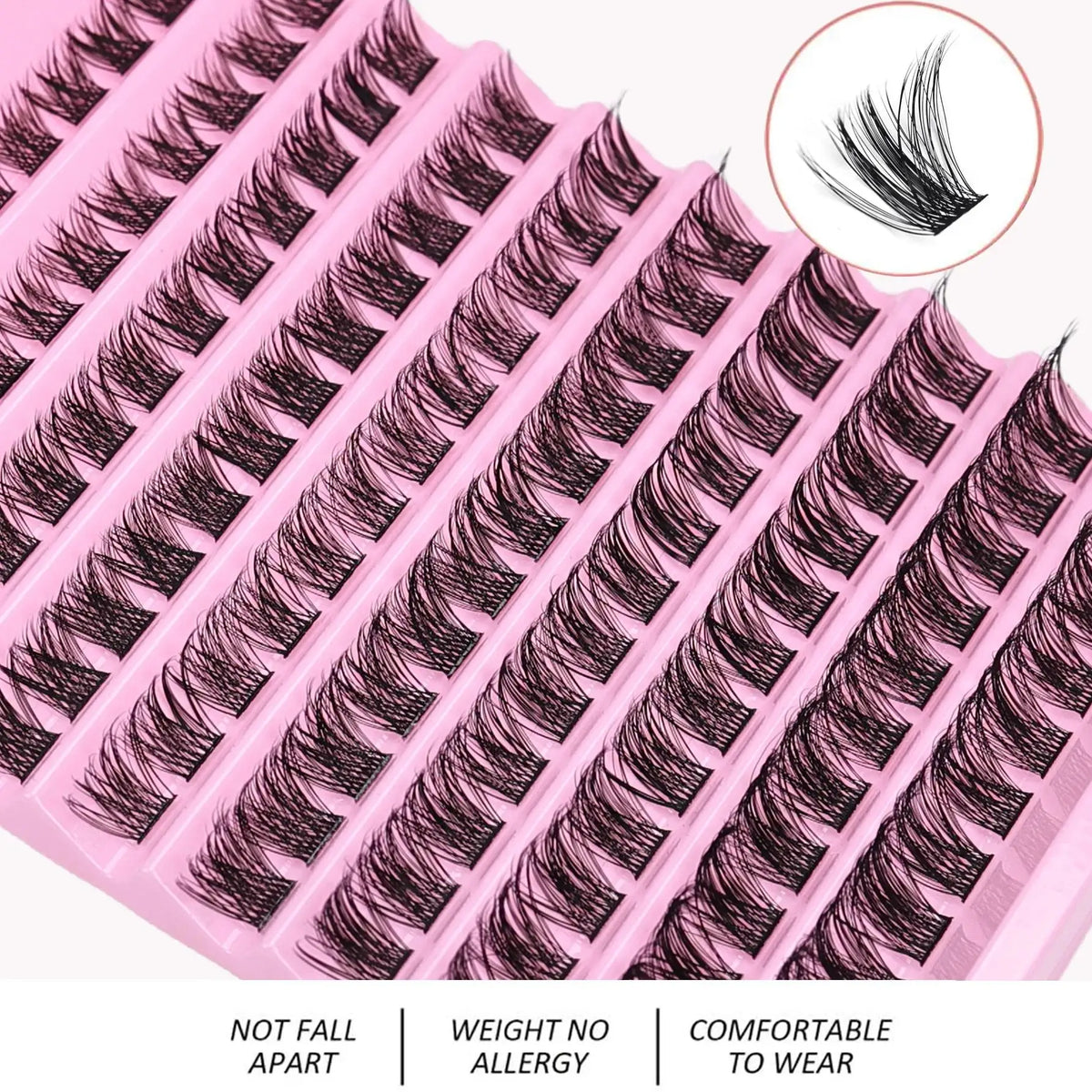 Lash Clusters 120Pcs D Curl Fluffy Volume