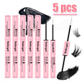 Lash Glue Waterproof Sweatproof Black Eyelash Adhesive Quick-Dry Clusters Hold up to 72 Hours