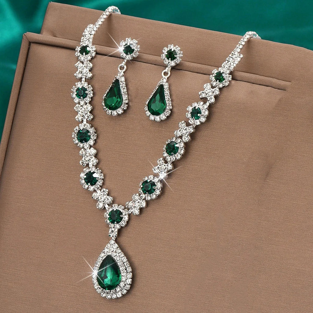 Women's Claw Chain Series Geometric Droplet Earrings Necklace Set Wedding Banquet Party Holiday Gift