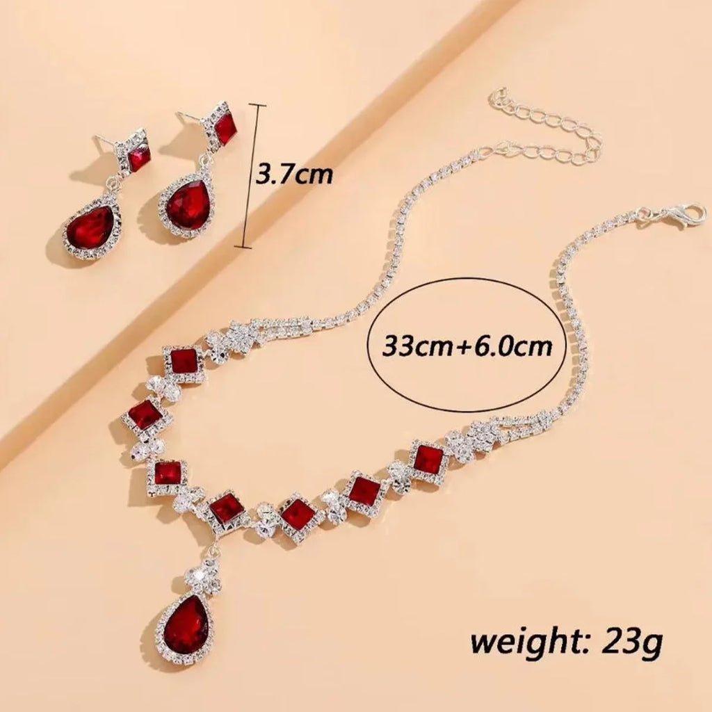 Women's Claw Chain Series Geometric Droplet Earrings Necklace Set Wedding Banquet Party Holiday Gift