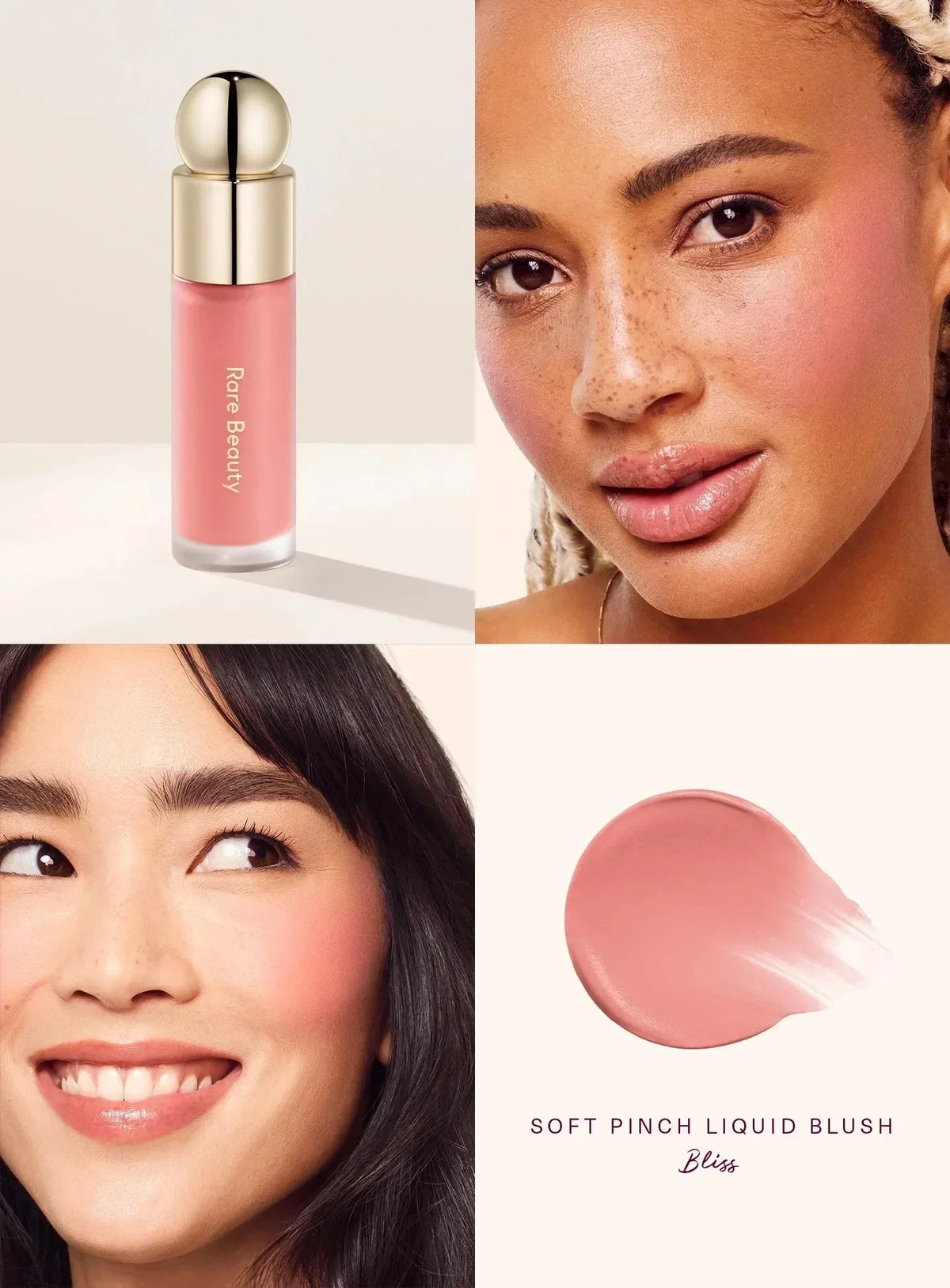 Rare Beauty Light Silky Touch Highlighter Soft Pinch Liquid Blush Positive Light Lqiuid Luminizer Stay Vulnerable Melting Blush