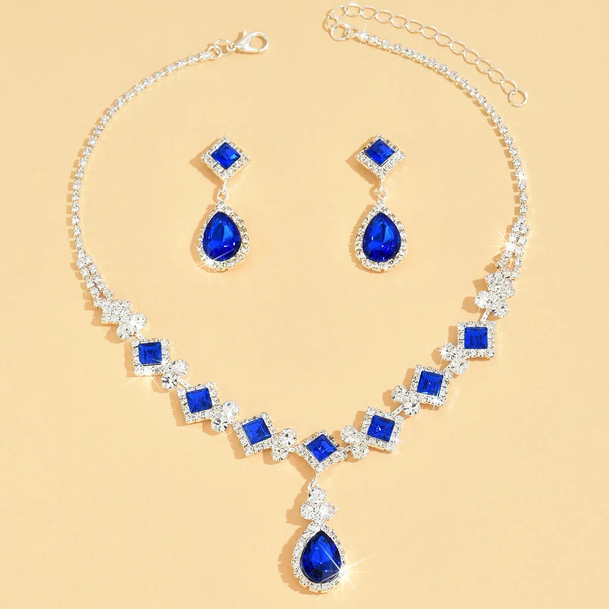 Women's Claw Chain Series Geometric Droplet Earrings Necklace Set Wedding Banquet Party Holiday Gift